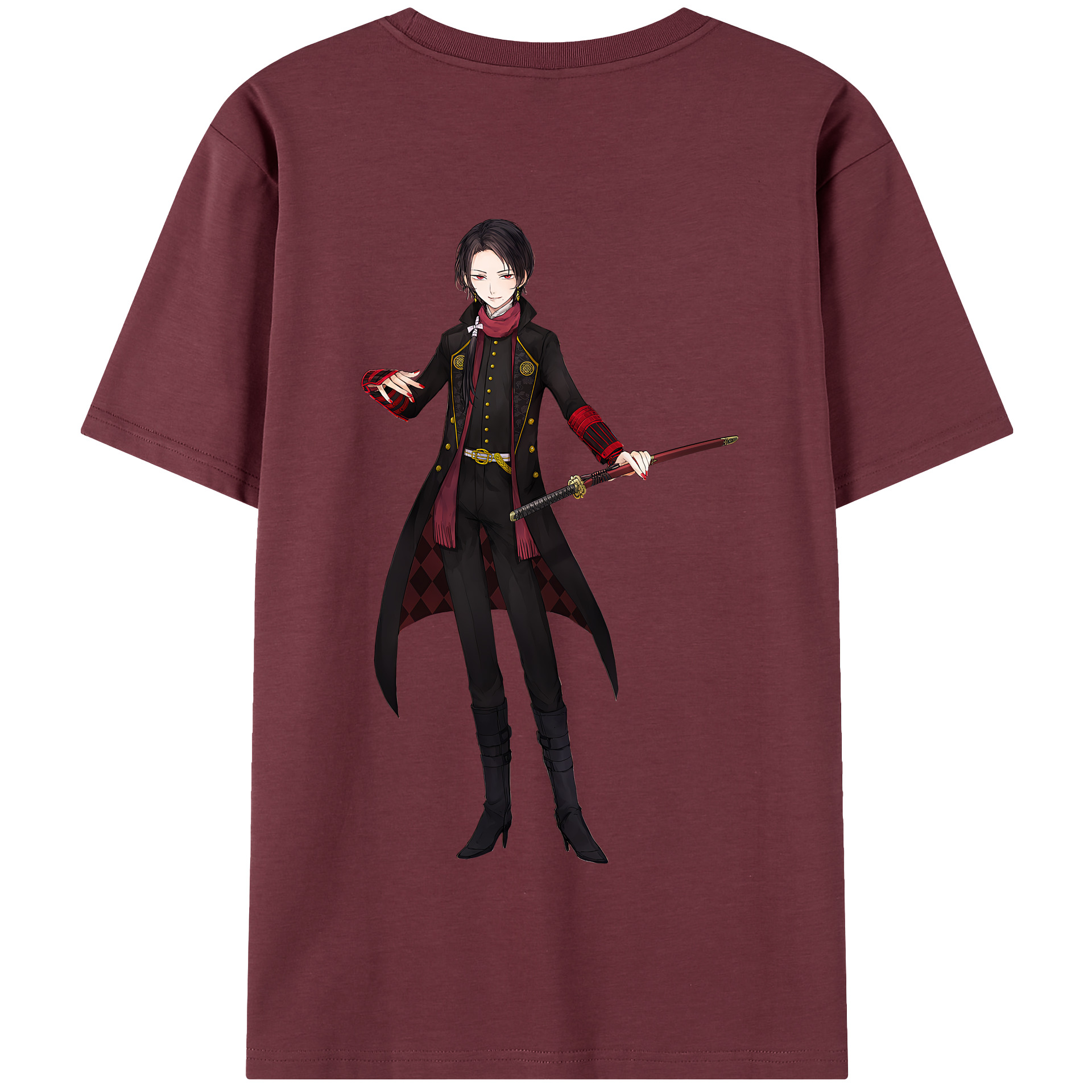 （画像用） 刀剣乱舞 Touken Ranbu 綿100％半袖Tシャツ（背面プリント）